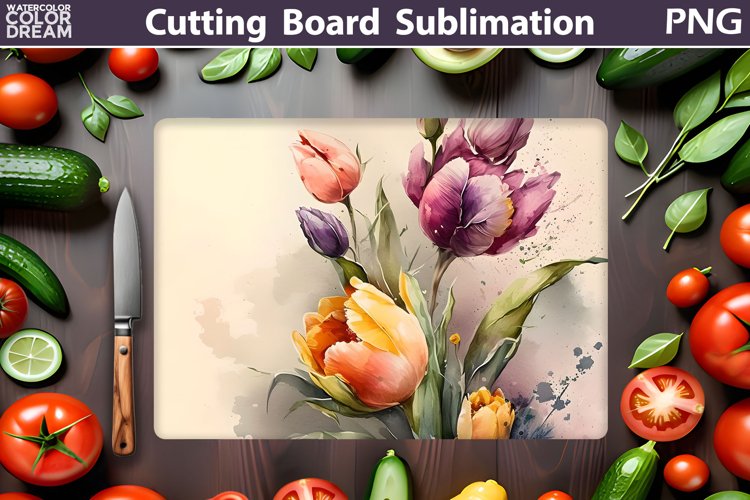 Flowers Cutting Board | Kitchen Cutting Board