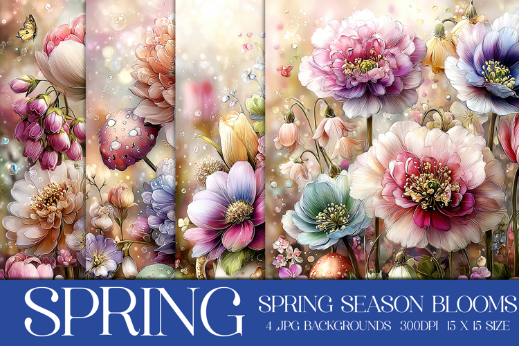 Spring Backgrounds, Spring Season Blooms Backgrounds, s10