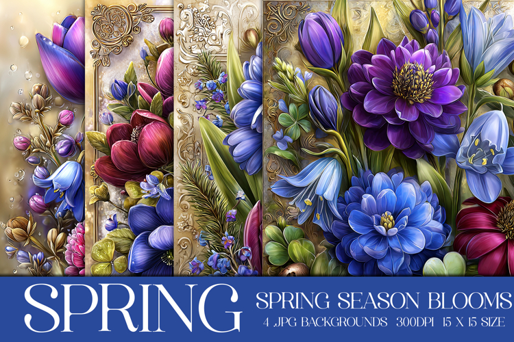 Spring Backgrounds, Spring Season Blooms Backgrounds, s12