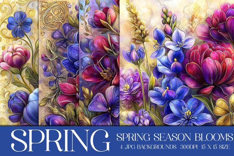 Spring Backgrounds, Spring Season Blooms Backgrounds, s13