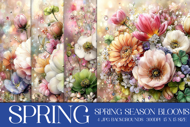 Spring Backgrounds, Spring Season Blooms Backgrounds, s3