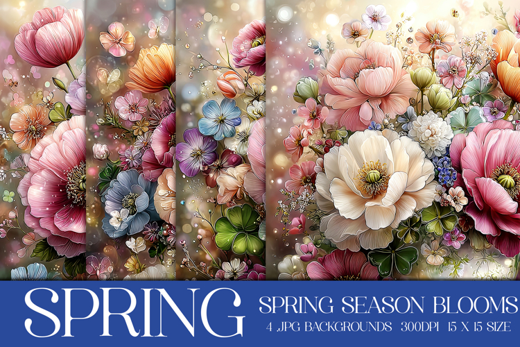 Spring Backgrounds, Spring Season Blooms Backgrounds, s5
