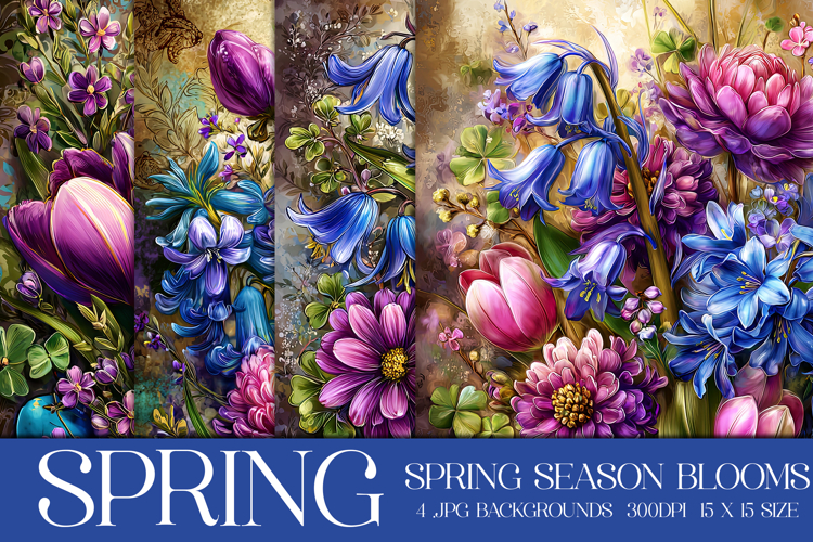 Spring Backgrounds, Spring Season Blooms Backgrounds, s8