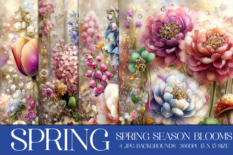 Spring Backgrounds, Spring Season Blooms Backgrounds, s9