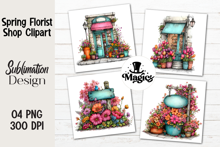 Spring Florist Shop Clipart