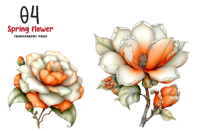 Spring Flower Clipart example image 1