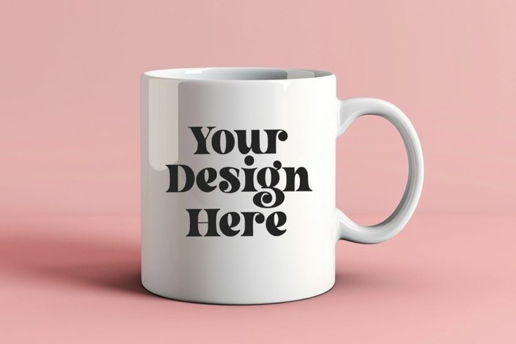 Spring Flower Coffee Mug White Mockup