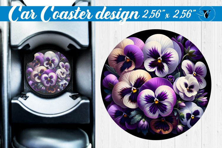 Car Coaster | Flowers Car coaster