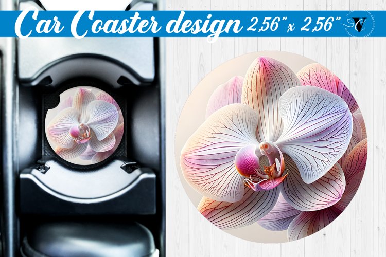 Car Coaster | Flowers Car coaster