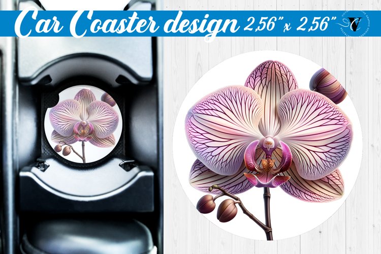 Car Coaster | Flowers Car coaster