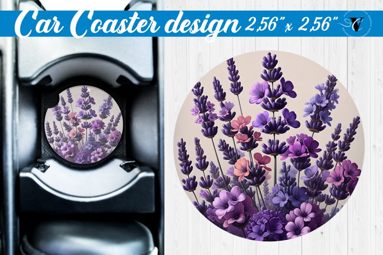 Car Coaster | Flowers Car coaster
