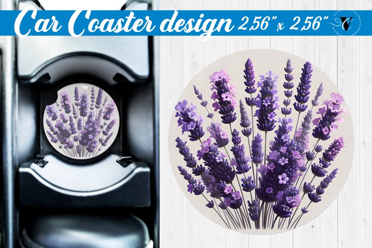 Car Coaster | Flowers Car coaster