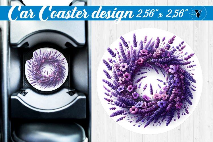Car Coaster | Flowers Car coaster