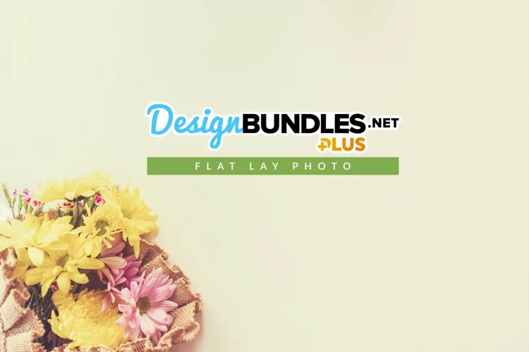 Bunch of Flowers | Vintage Style Flat Lay Photo for Spring