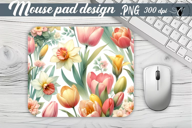 Mouse Pad | Spring flowers