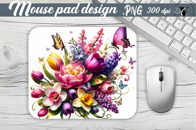 Mouse Pad | Spring flowers