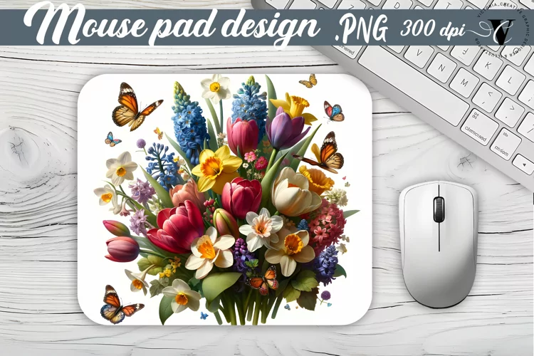 Mouse Pad | Spring flowers