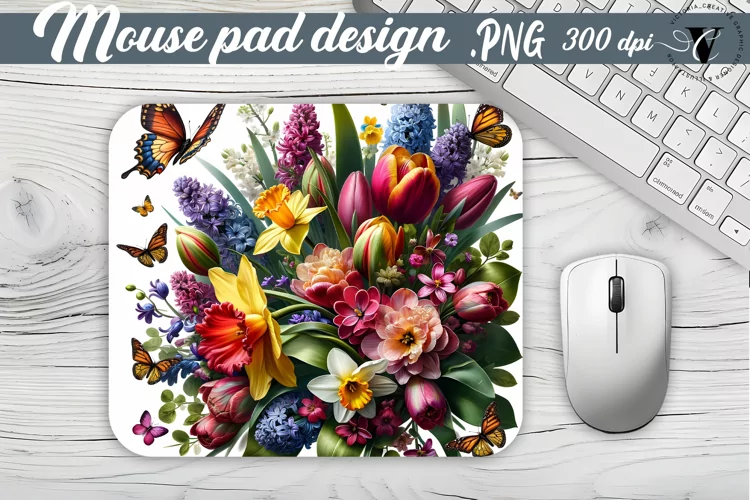 Mouse Pad | Spring flowers