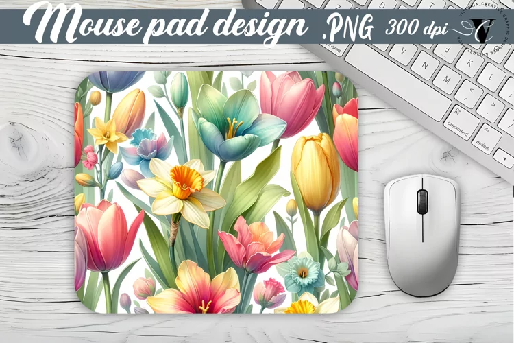 Mouse Pad | Spring flowers