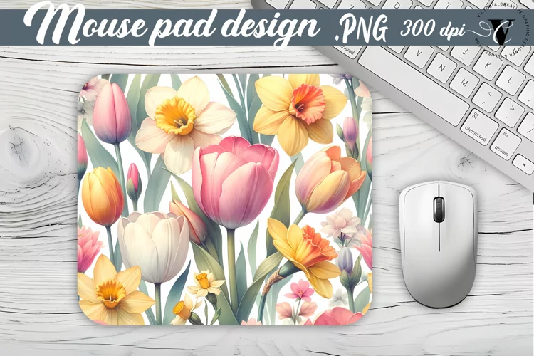 Mouse Pad | Spring flowers