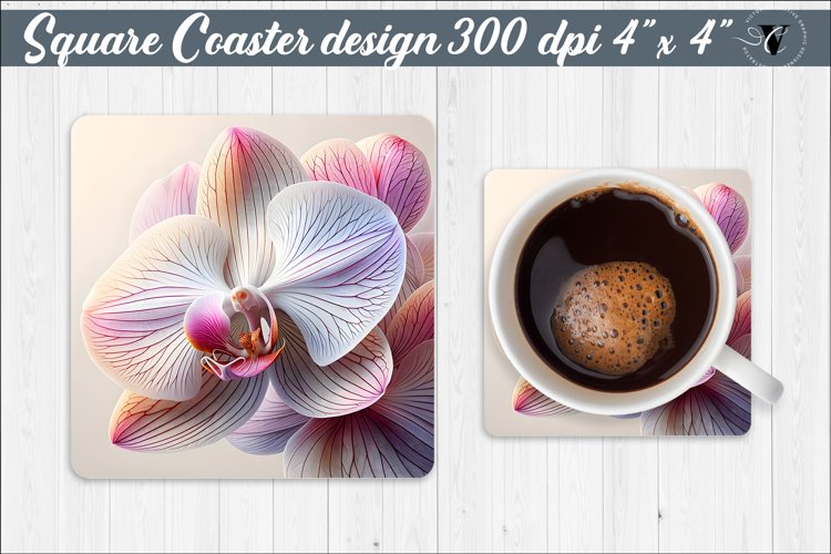 Square Coaster | Spring flowers
