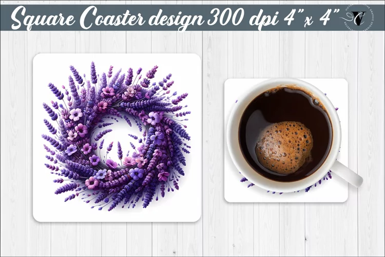 Square Coaster | Spring flowers