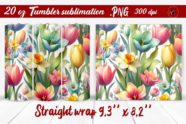 20 Oz Sublimation Tumbler Wrap Image 14