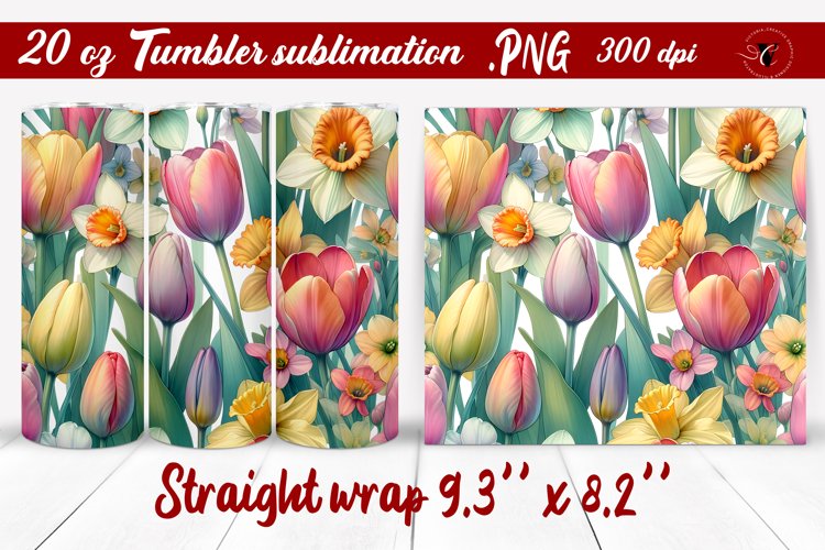 20 Oz Sublimation Tumbler Wrap Image 8
