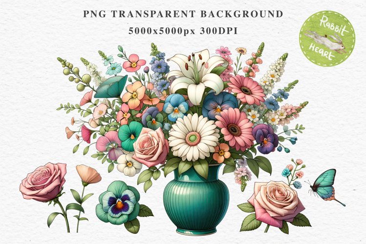 Transparent Background Flower Clipart Image 2