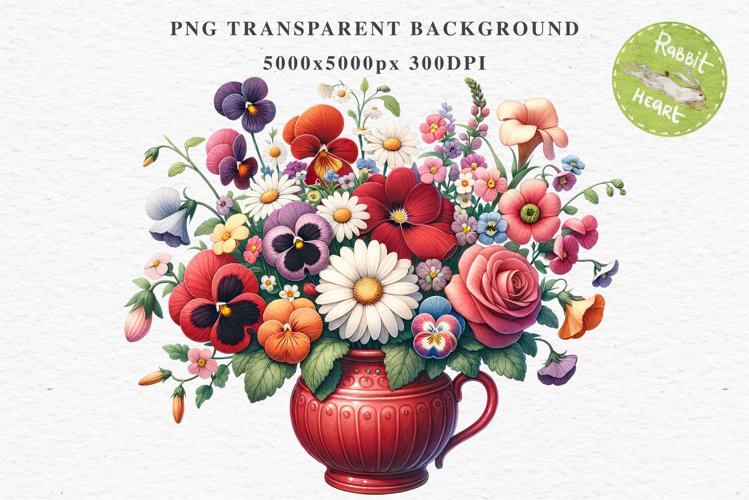 Transparent Background Flower Clipart Image 19