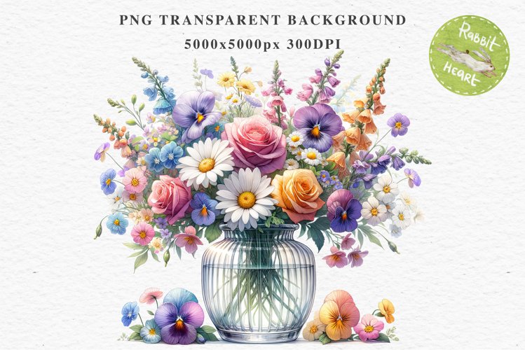 Transparent Background Flower Clipart Image 23