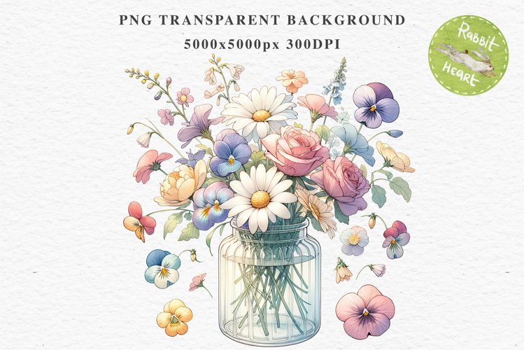 Transparent Background Flower Clipart Image 21