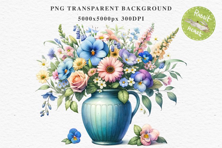 Transparent Background Flower Clipart Image 24