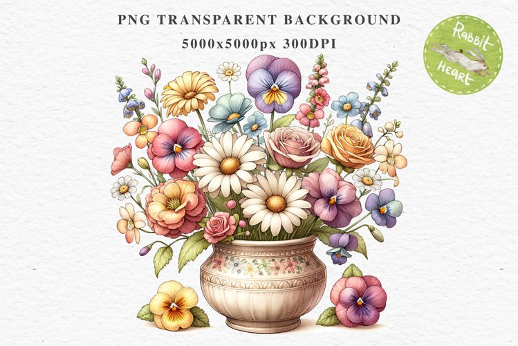 Transparent Background Flower Clipart Image 4