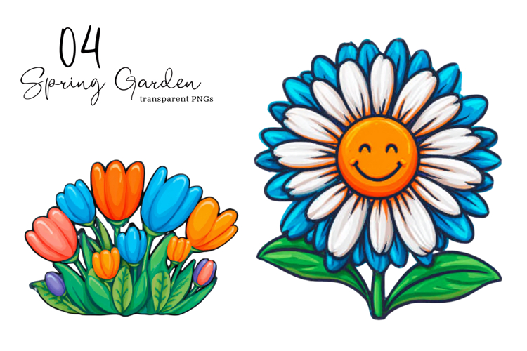 Spring Garden Clipart, Spring Garden PNG