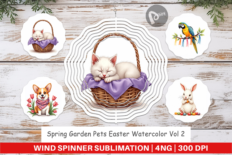 Spring Garden Pets Easter Wind Spinner