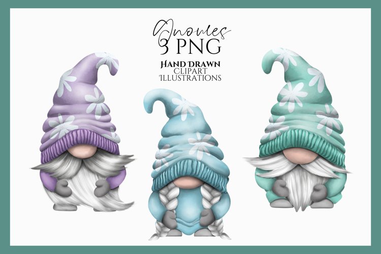 Spring Gnome Clipart PNG for Sublimation & Crafts