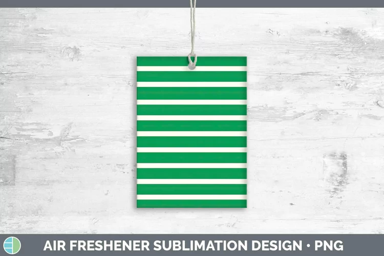 Spring Green Air Freshener | Sublimation Car Freshener Desig