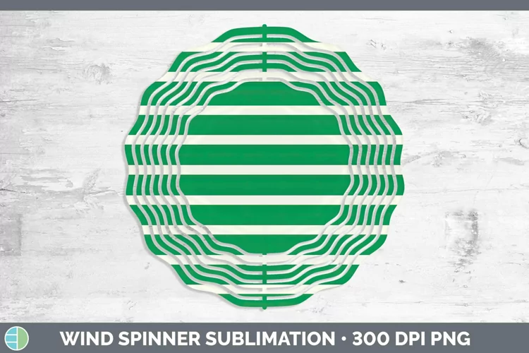 Spring Green Wind Spinner | Sublimation Spinner Designs
