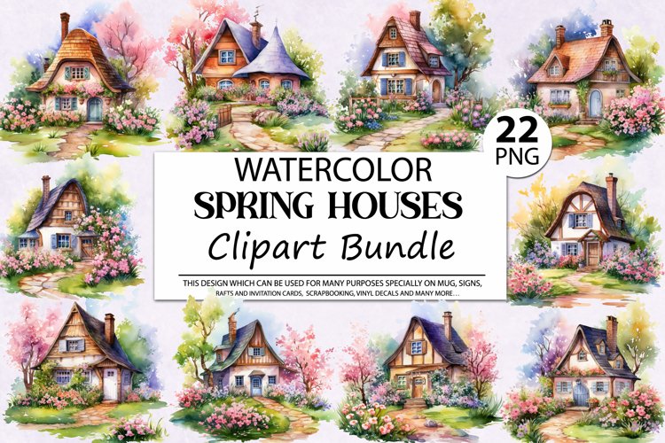 Spring Watercolor Clipart Image 7