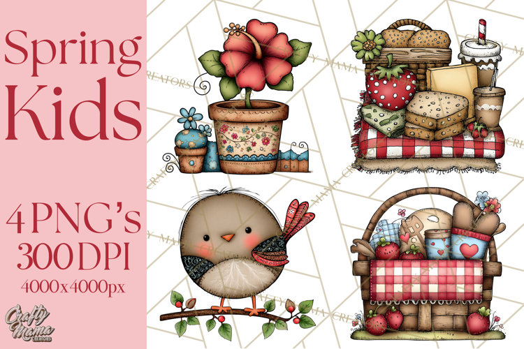 Spring Kids Clipart Playing Outdoors, Summer Children Png