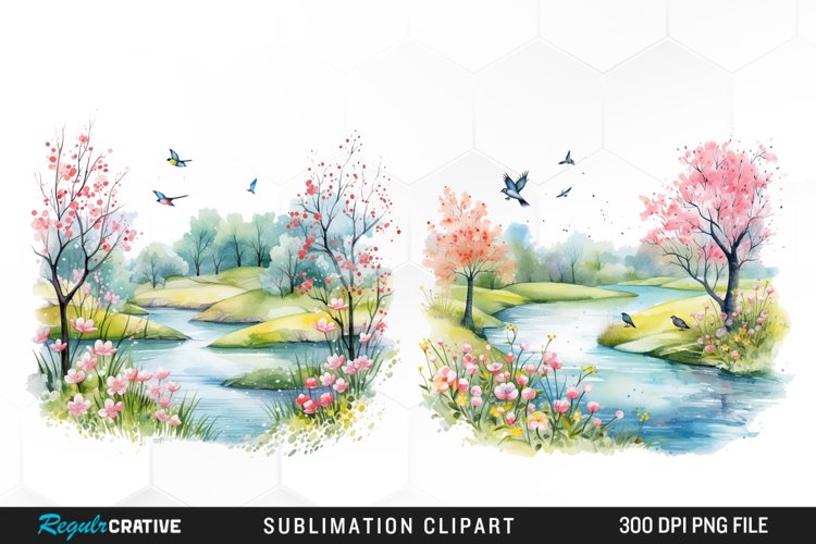 Spring Watercolor Clipart Image 6