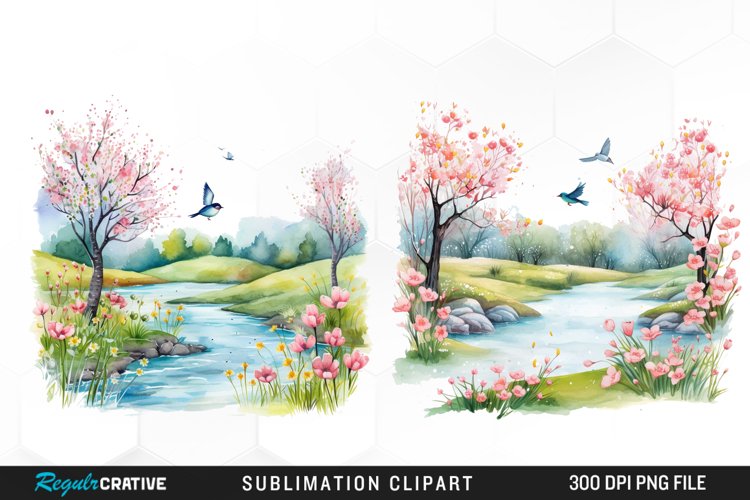Spring Watercolor Clipart Image 24