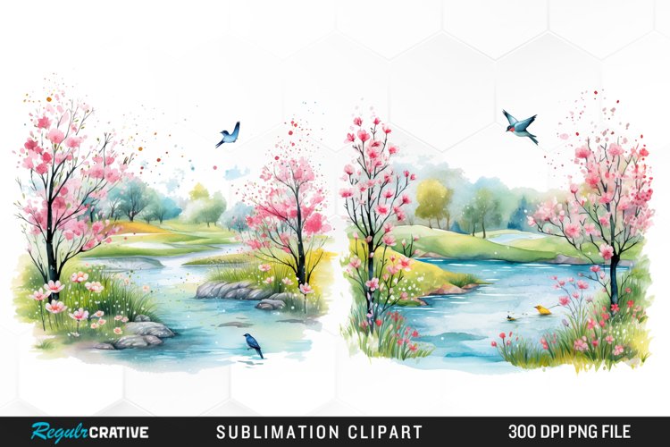 Spring Watercolor Clipart Image 4