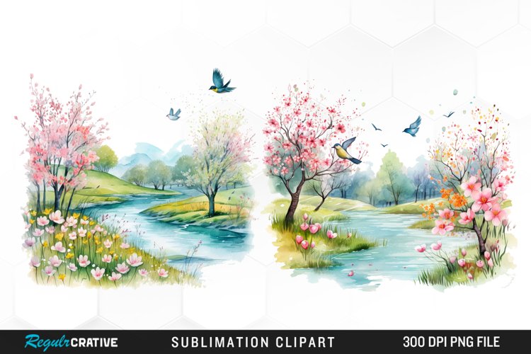 Spring Watercolor Clipart Image 10