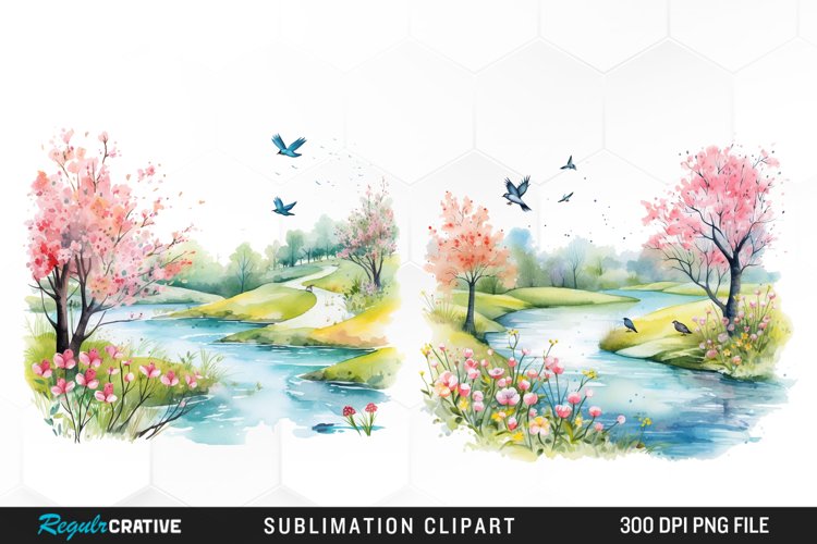 Spring Watercolor Clipart Image 5