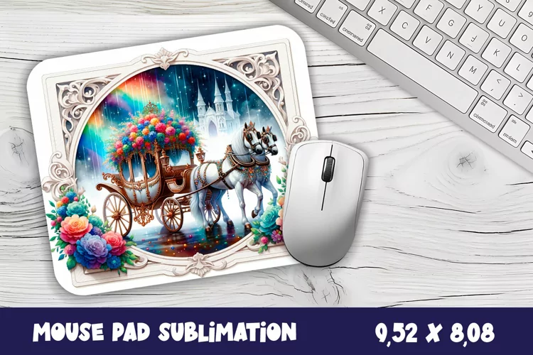 Hors wedding sublimation Mouse pad design, Funny hors mouse