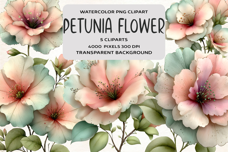 Spring Petunia Flower Clipart
