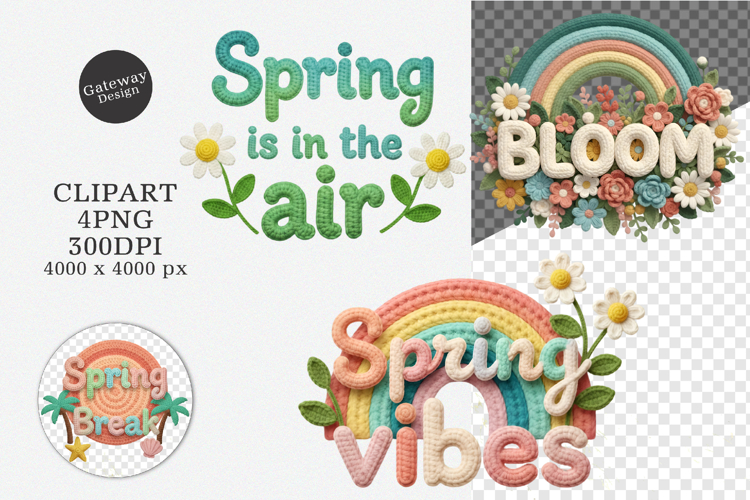 Spring Png - Faux Yarn Spring Vibes