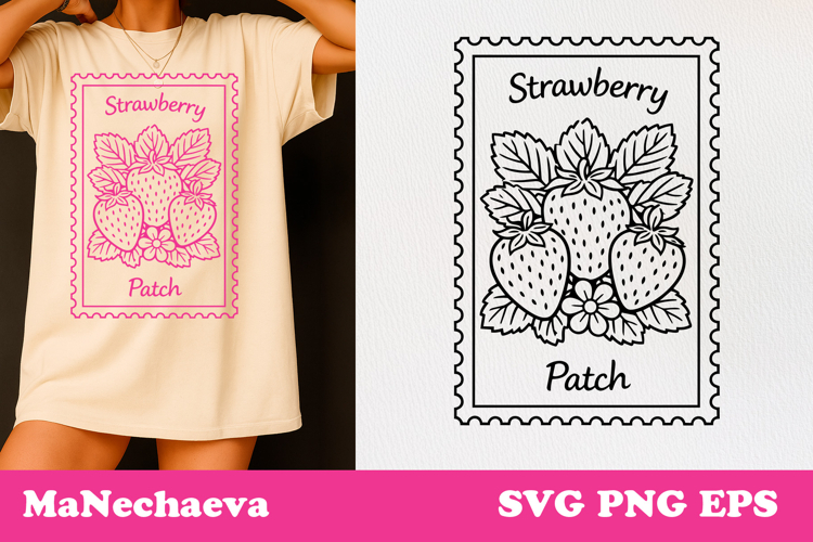 Spring Postal Stamp SVG | Vintage Floral Sublimation